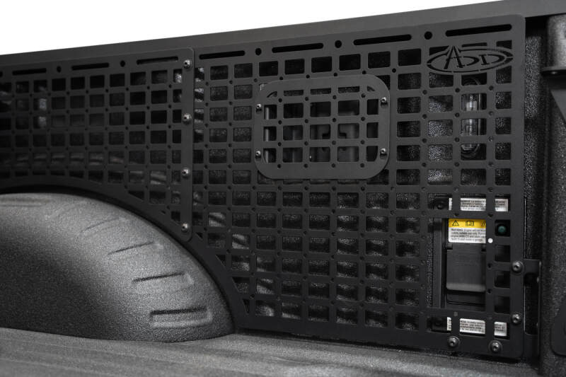 Ford Super Duty F350 Bed Side Molle Panel - Passenger Side - Addictive Desert Designs - Hammer Black - `23-`27
